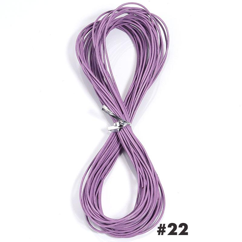 10 Yard Genuine Leather Cord Dia 1.5mm Colored Round Leather Rope For DIY Handmade Leather Craft Materials Jewelry Accessories