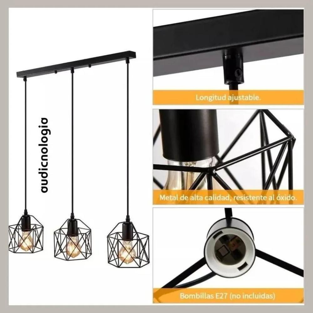 Nordic Metal Vintage Home Decorative Iron Chandelier Ceiling Light Indoor Restaurant Kitchen Decor Hanging Dining Pendant Light