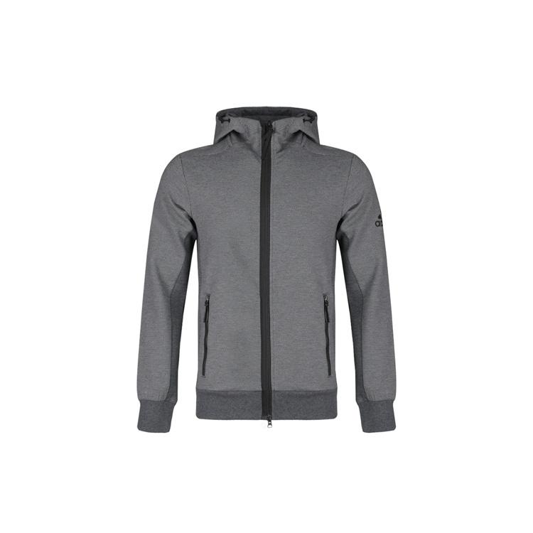 adidas Htt Double Knit Hooded Jacket Gray Men s DW4594 M
