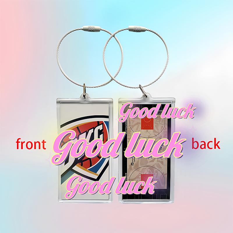 Sports Backpack Handbag Team Keychain Idol Star Basketball Court Keychain