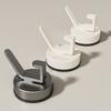 3pcs Strong Suction Cup Hook Not Drill & Rustproof Wall Hook Easy Installs Suction Hook Hangers for Bathroom & Kitchen