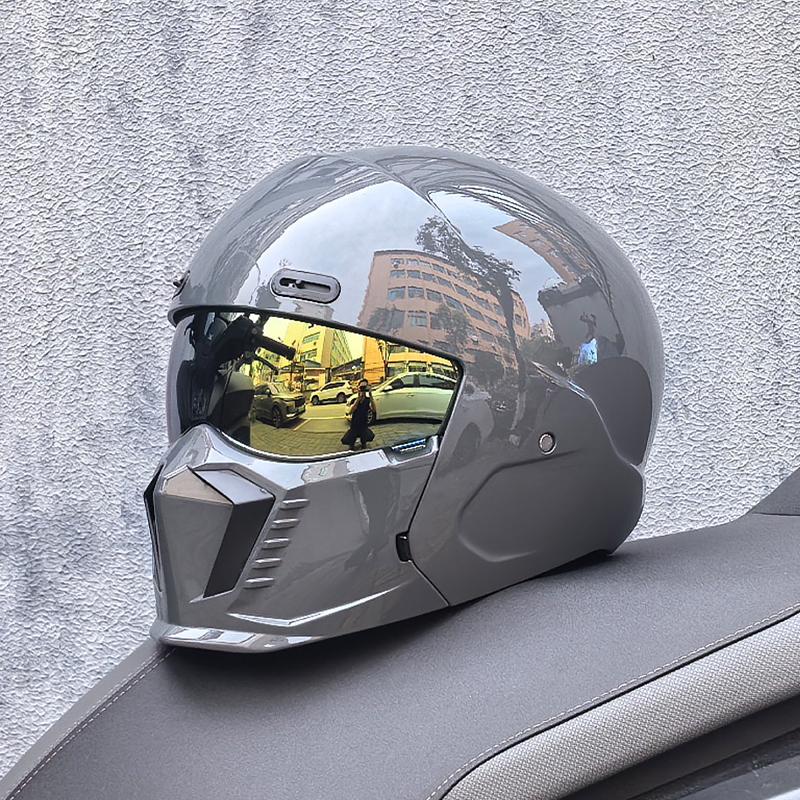 ORZ New Scorpion Retro Motorcycle Cascos Moto Locomotive Personality Multi-purpose Combination Helmet Half M L XL XXL XXXL