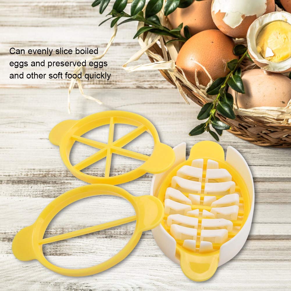Egg Cutter with 3 Cutting Suitable for Fruits and Easy Dishwasher Ideal for Breakfast Suitable for Kiwi and Strawberries Modes, Hard-Boiled Eggs,