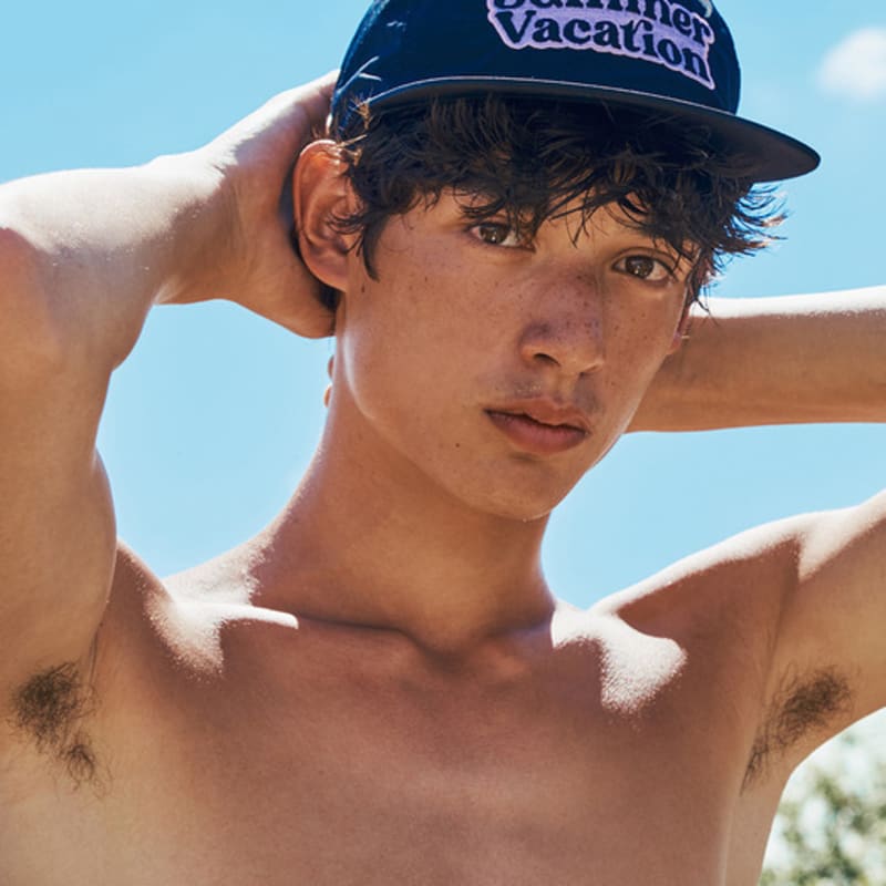 Feels Like Summer SUMMER VACATION NYLON CAP (BLACK)