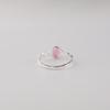 Pink Tourmaline Gemstone 925 Sterling Silver Wedding Jewelry Designer Ring For Her CZR-16-3