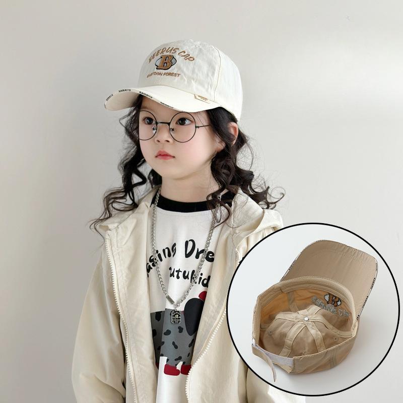 Children's Hat Spring and Autumn Girls Baseball Cap New Girls Baseball Cap Baby Sunscreen Hat Boys Sun Visor