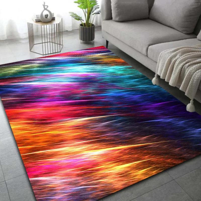 Bohemia Mandala Flower Living Room Carpet Boho Floral Area Rug Corridor Steps Non-slip Floor Mat Home Bedroom Bedside Mats