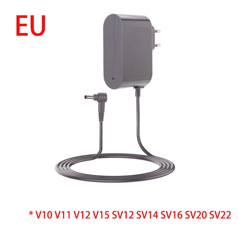 מטען לשואב אבק Dyson V10 V11 V15 SV12 SV15 V6 V7 V8 סדרת DC קו טעינה מתאם מתח לסוללה תקע אמריקאי אירופאי בריטי