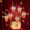 Frohes Neues Jahr Chinesische Stil Anhänger Bonsai Dekor Hängender Anhänger DIY Karte Jahr des Drachen Neujahrsanhänger Festlicher Vorrat