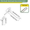 10Pcs 5-25Cm Screen Hooks Supermarket Stainless Steel Grid Hooks 3.2Mm Thickness Wire Mesh Hanging Hooks For Screen Grid