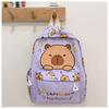 Cute And Spacious Childrens Cartoon Capybara Backpack For Boys And Girls In Nylon Soft