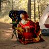 Christmas Santa Claus Theme Printed Blanket - Perfect for Couch, Bed, Travel & Outdoor Use | Machine Washable, Cozy & Durable.