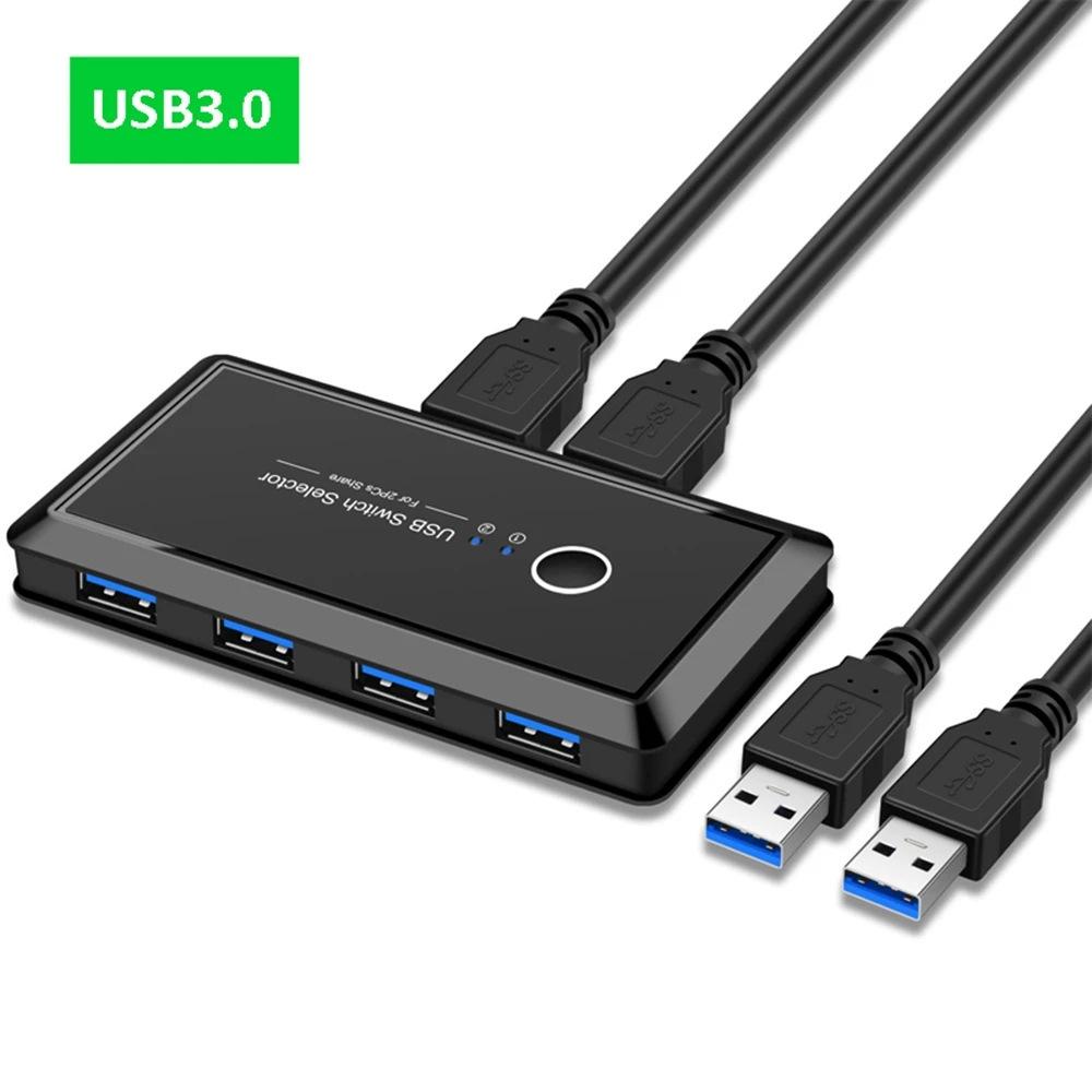 USB 3.0 2x4 Splitter-Switcher: Share Printers Between Two Computers