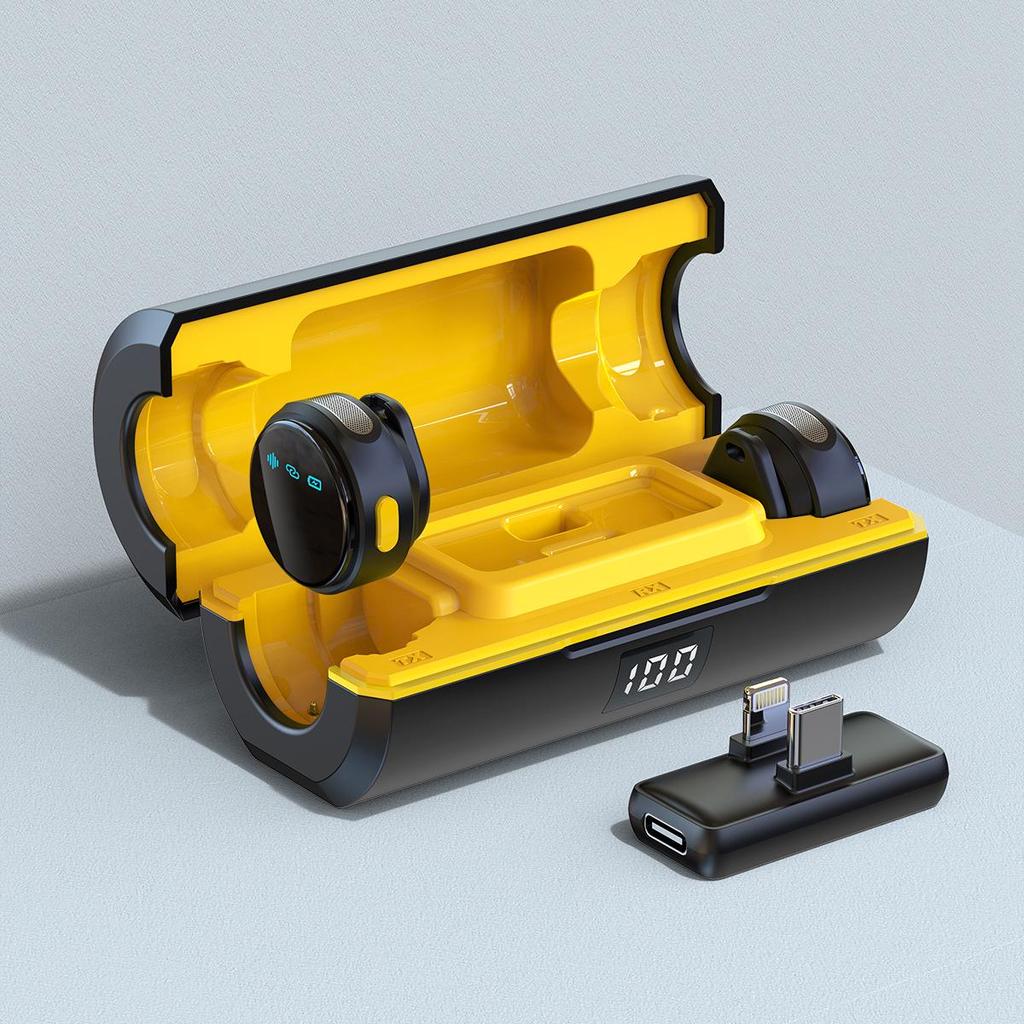 Q18 Magnetic Wireless Collar Microphone with Noise Reduction for Live Broadcast & VLOG