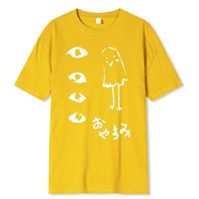 Oyasumi PunPun Modal Print T-shirty Śmieszne Anime Streetwear Koszulki Męskie Damskie Krótki rękaw Moda Harajuku Cartoon Tee Shirt