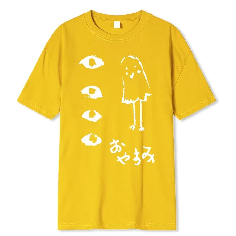 Oyasumi PunPun Modal Print T-Shirts Funny Anime Streetwear Camisetas Men Women Short-sleev Fashion Harajuku Cartoon Tee Shirt