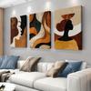 3PC 2D Flat Modern Abstract Character Canvas Decorative Painting Nordic Style Living Room Entrance Bedroom Wall Decoration Simpl