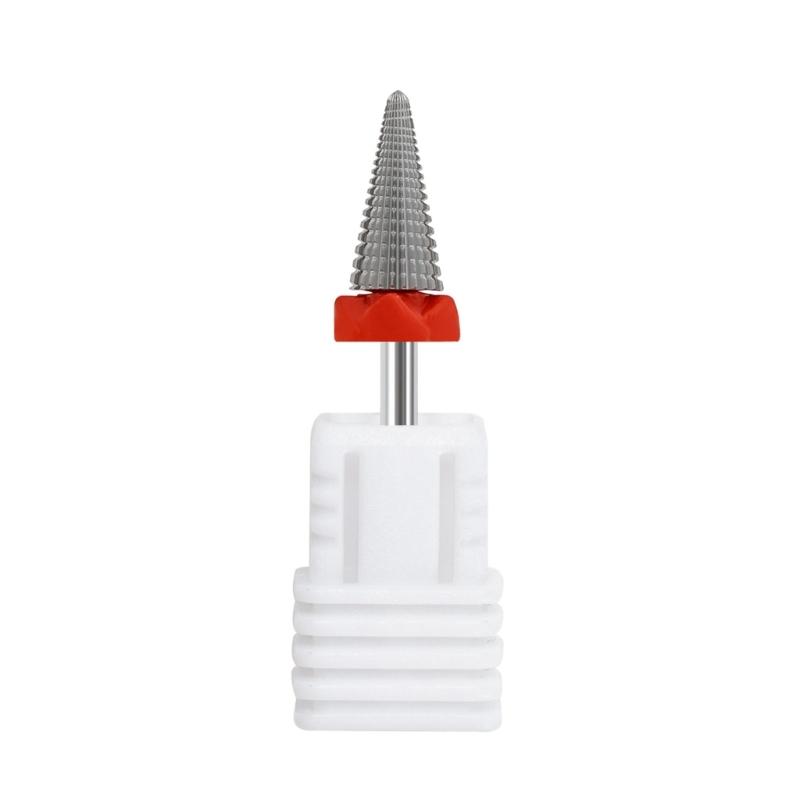 Practical Tungsten Steel Nail Care Drill Head Home and Salon Manicure Accessory for Trimming Grinding Polishing