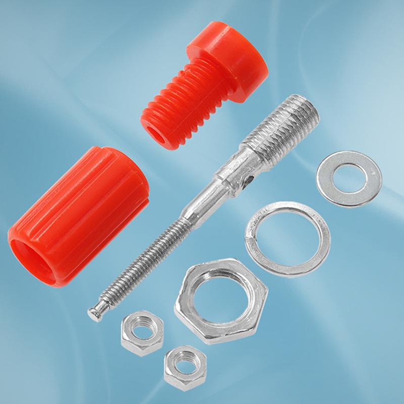 5Pcs Diy Accessories 4Mm Banana Socket M3X45Mm Binding Post Nut Banana Plug Jack Electrical Connector Terminal