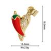 Hot Sale Custom Gold Plated Brass Zircon Paved Strawberry Lemon Cherry Apple Watermelon Pendant Charms DIY Jewelry Making