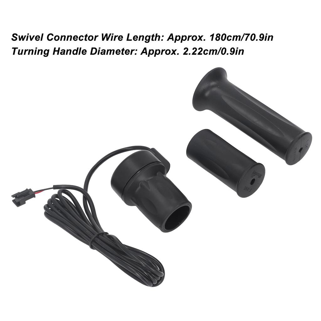 20X E-Bike Drehgasgriff Stabil Sensibel Elektrofahrrad Gasgriff für Elektrofahrräder 24V?72V SM Stecker