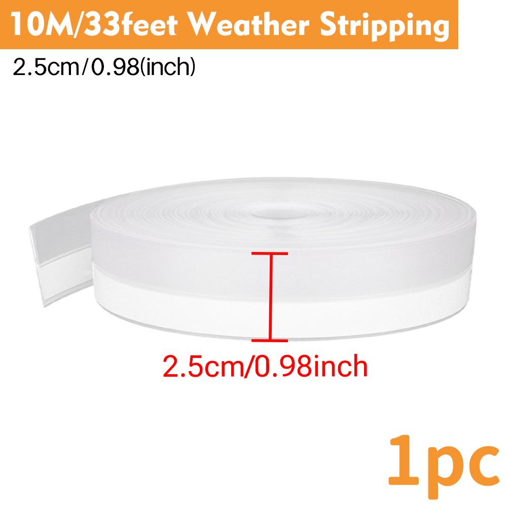 

Window and door sealing strips, windproof and warm, soundproof door gaps, glass door rubber strips, self-adhesive type 10M