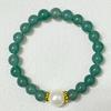 Natural Stone Beaded Bracelet for Women 8mm Round Beads Stretch Bangle Handmade Jewelry Gifts