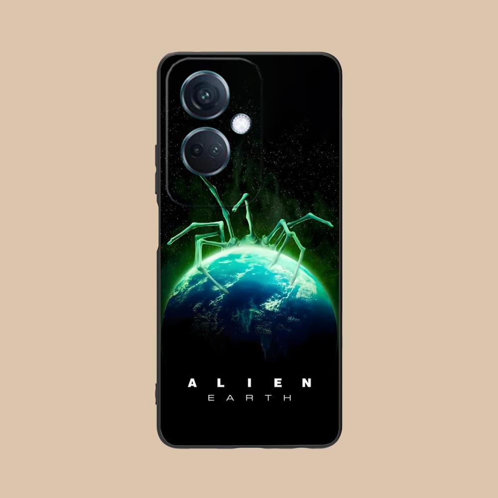 Alien Earth Mobile Cell Phone Case for OPPO Reno 14 13 12 11 10 9 8 7 6 5 F T Pro 5G Colorful Printing Cover Pretty Luxury Cover
