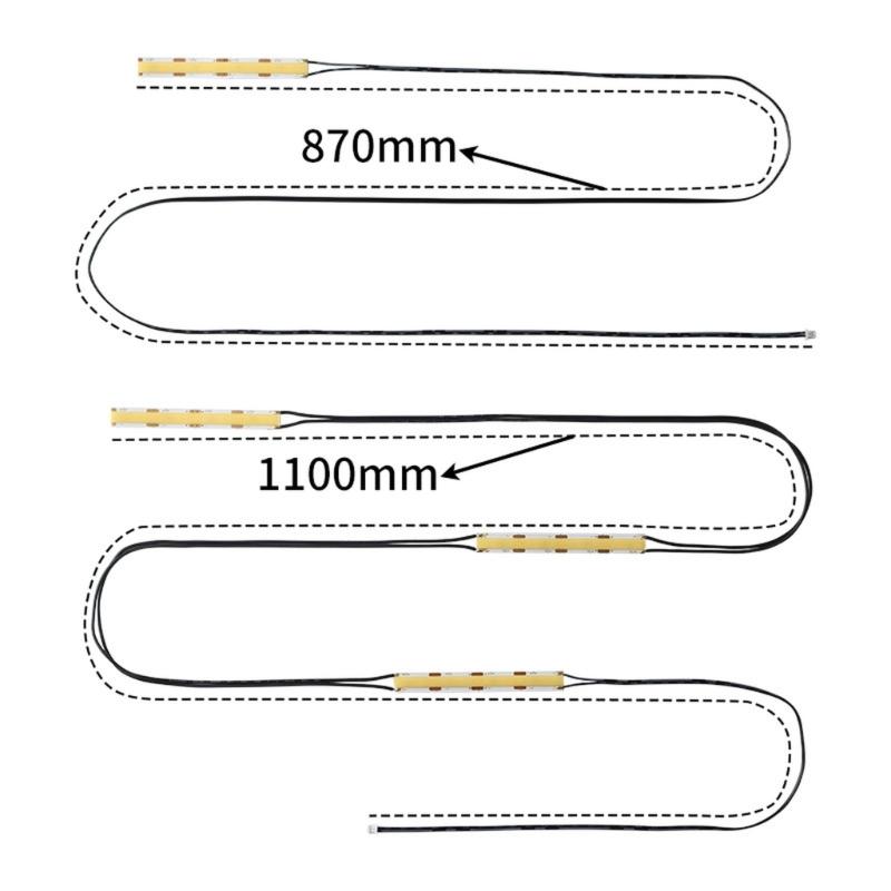 LED Light Strips Bright Lights Kit With Tape Easy Installation For Cabinet Workbench Photography Lights Accessories