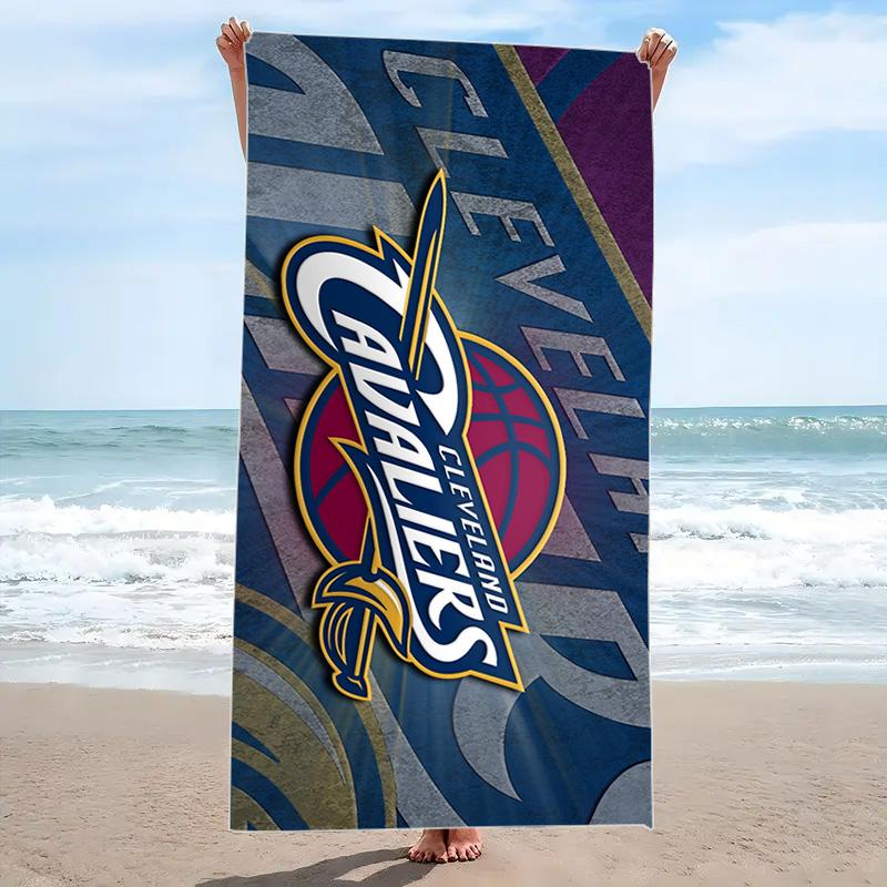 Cleveland Cavaliers Logo Print Beach Towel, Large Soft Quick Dry Towel for Beach Camping Swimming