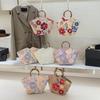 New Chinese Style Bamboo Knot Handbag for Women, New Mesh Embroidery Sequin Decal Holiday Style Tote Bag
