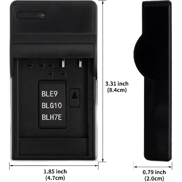 Norifon DMW-BLH7 USB Charger for Panasonic Lumix DMC-GF3, DMC-GF5, DMC-GF6, DMC-GM1, DMC-GX7, DMC-LX100, DMC-TZ101, GX7, LX100, DMC-GM5K Camera and