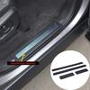 Black Steel Inner Door Sill Strip Trim For Land Rover Discovery 5 LR5 2017-22