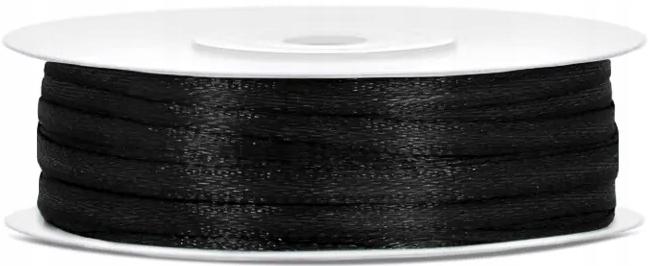 Ribbon Satin Black Decorative Ribbon Wedding 3mm 50m