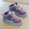 Children's Sports Shoes 2025 Spring and Autumn New Boys' Casual Board Shoes High-top Girls' Bread Shoes Soft-soled Baby Shoes List