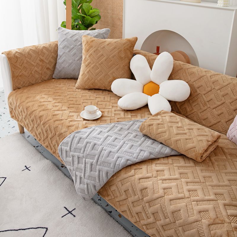 Nordic Ins Pernă de canapea Pernă simplă Toamnă și iarnă Husă de pluș Husă de canapea din pânză Husă de canapea retro Prosop îngroșat