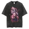 Vintage Washed Dragon Ball Anime T-shirt Man Women Short Sleeve Tee Streetwear Loose Casual Top Summer