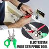 1/2Pcs Mini Wire Stripper Tool with Cutter Crimper Ergonomic Design Wire Splitter Trimmer Portable Cable Stripping Crimping Tool