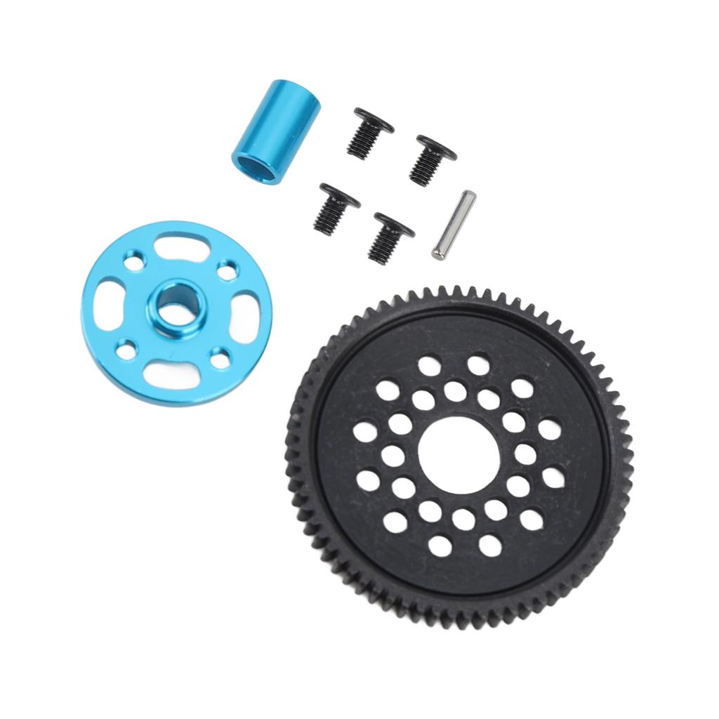 Steel Gear Set 68T Replacement Part Accessory High Speed Gear Kit for Tamiya TT 02 RC Cars