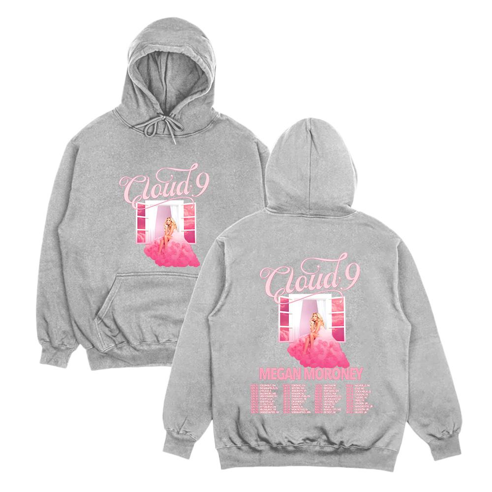 Megan Moroney Cloud 9 Tour 2026 Felpe Donna Uomo Streetwear Felpe Autunno Inverno Manica Lunga Felpa Pullover Casual