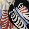 Y2K Gothic Women Oversized Hoodie Skull Print Street Fashion Loose Zipper Sweatshirt Hip Hop Harajuku Trend