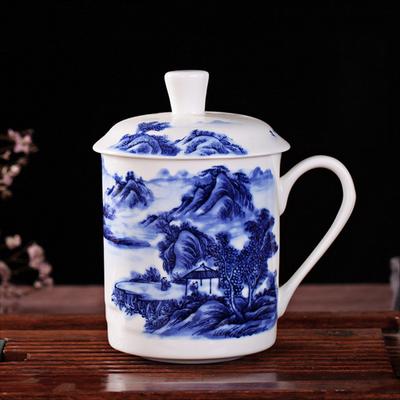 Bone China Mug Ceramic Office Cup with Lid Large Capacity Home Tea Cup