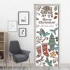 Christmas Window Door Sticker For Living Room Bedroom DIY Self-adhesive Wallpaper Home Decor Door Poster Renovation Easy To Stick