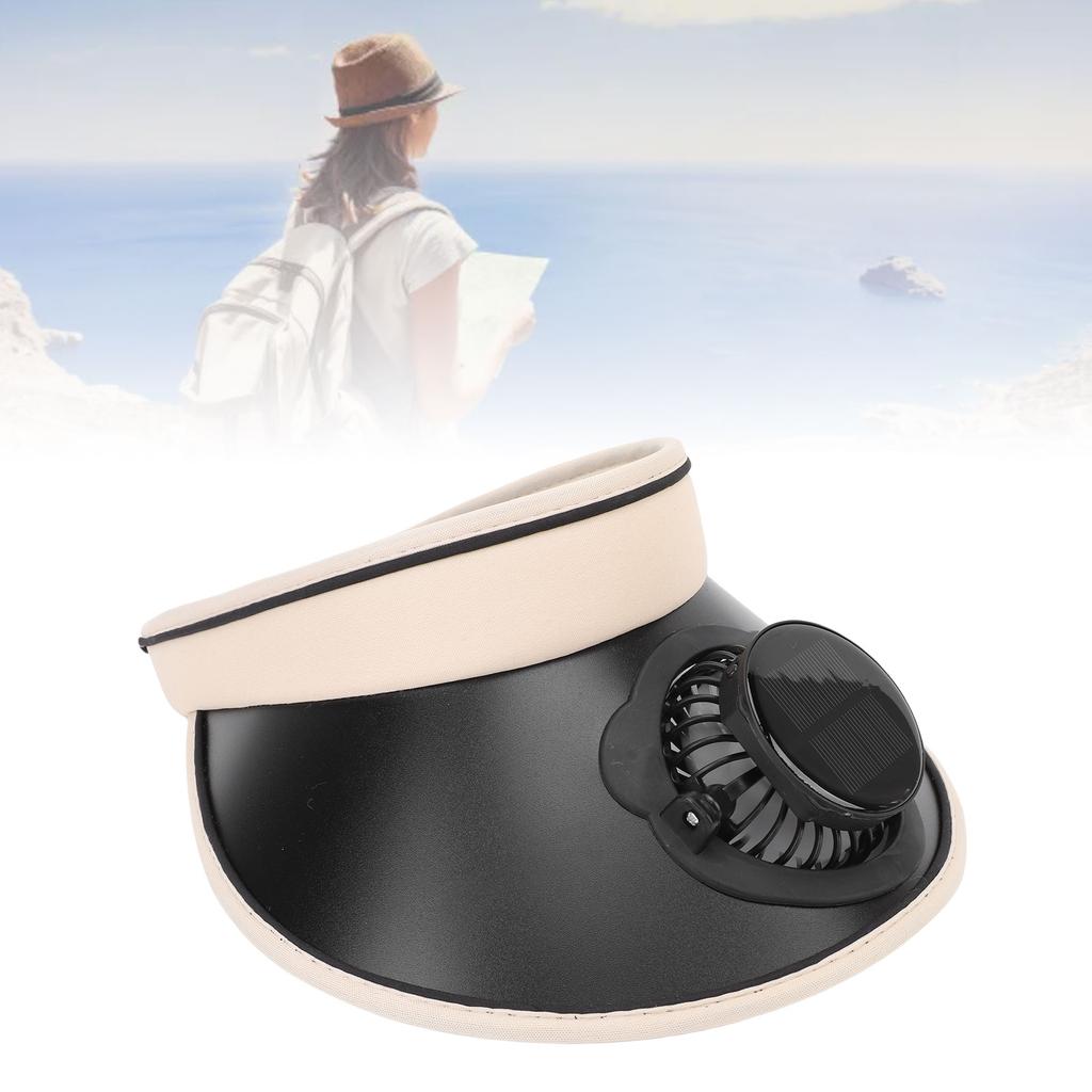 Solar Fan Hat Wide Brim Outdoor   Hat Portable Unisex Fan   Hat for Bch Travel Fishing Hiking