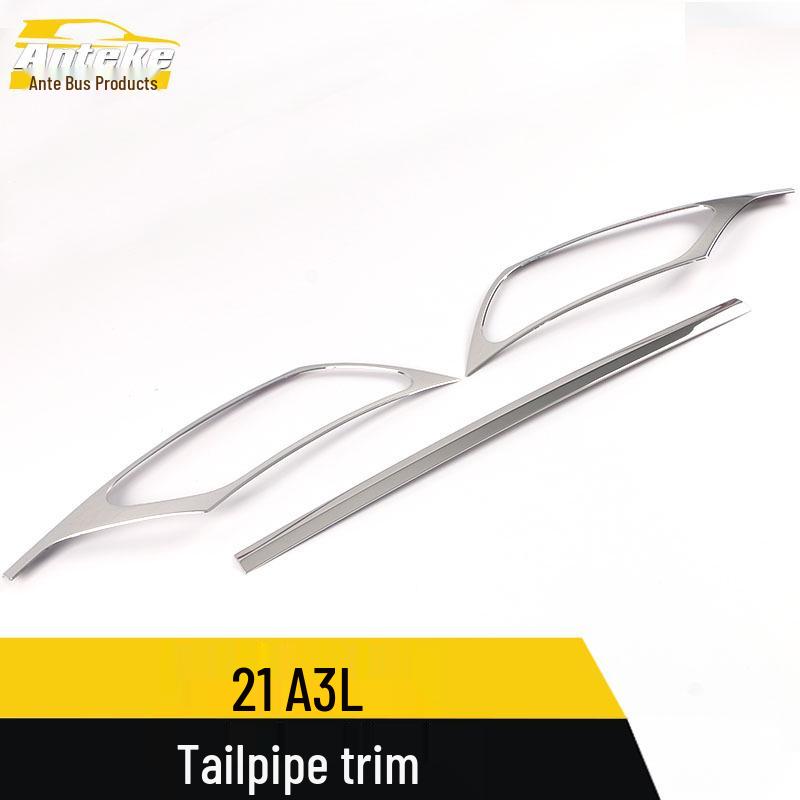 21 A3L Stainless Steel Tailpipe Bumper Trim Ring