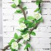 Decorazione Matrimoniale con Vite Rossa Appassita, Rattan, Viticci di Foglie d'Uva e Rami di Vecchia Vite Artificiale