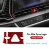 Real Soft Carbon Fiber Sticker For Kia Sportage NQ5 2022 2023 2024 2025 LHD RHD Car Warning Light Trim Interior Accessories.