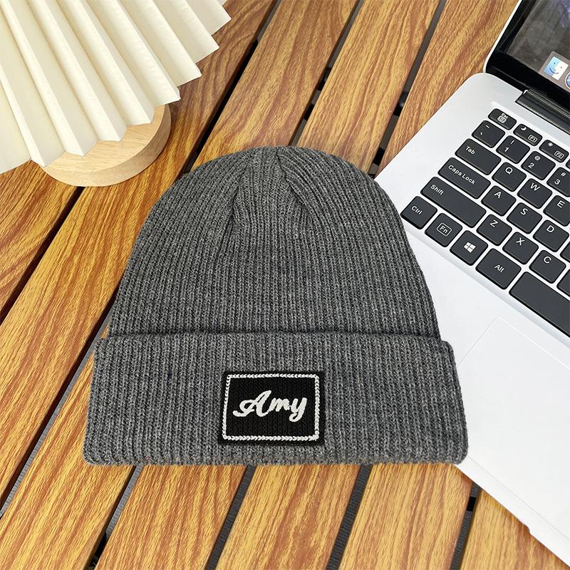 

Вязаные шапки для мужчин в зимней моде, модные и универсальные шерстяные шапки для осени и зимы, теплые шапки-дыни от холода для женщин One Size