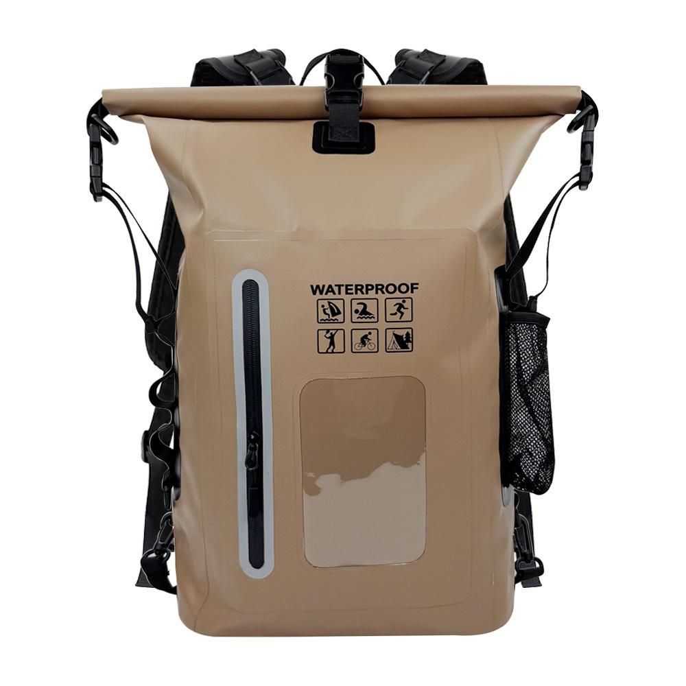 Dry And Wet Separation Waterproof Outdoor Sports Backpack, Fishing And Camping Creek Traceability Bag, Swimming And Rafting Waterproof Backpack.