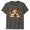 Cute Corgi Peekaboo Dog Lover Pet Breed Graphic TShirt